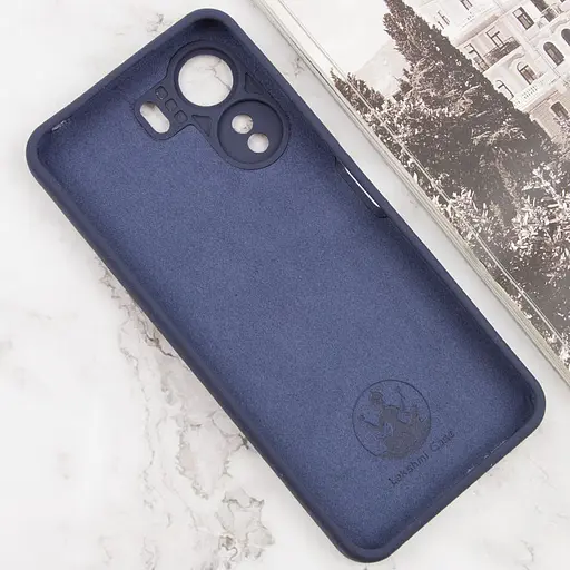 Чехол Lakshmi Silicone Cover Full Camera AAA with Logo для Xiaomi Redmi 13Coco C65 Темно-синий/Midnight blue - фото 3