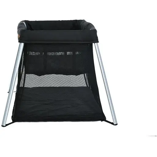 Кроватка-манеж El Camino ME 1194 SO EASY Black 2 уровня матрас чехол до 15 кг - фото 5