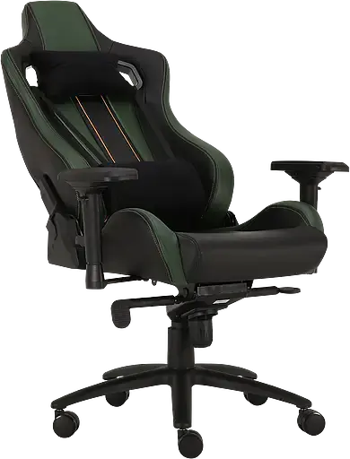 Геймерское кресло GT Racer черное с темно-зеленым (X-0715 Black/Dark Green) - фото 4