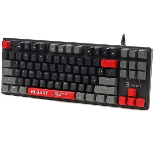 Клавиатура Bloody A4Tech S310N USB (Energy Red) Black (S310N (Energy Red)) - фото 4