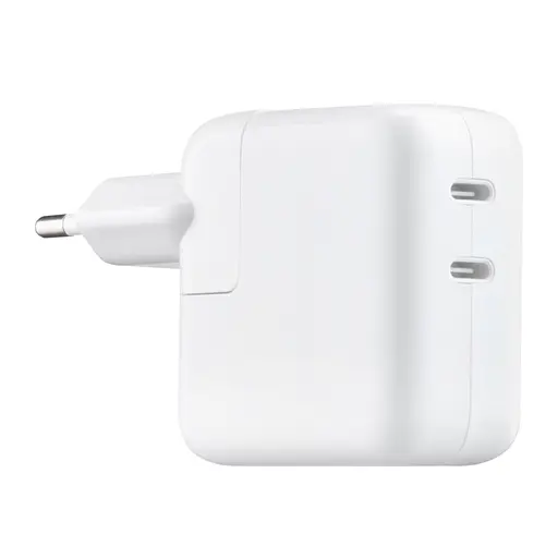 Сетевое зарядное устройство Apple 35W Dual Front USB-C Power Adapter High c0py Белый - фото 1