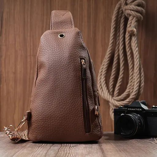 Женская сумка Vintage с одним плечевым ремнем из крупнозернистой экокожи 17х29х9 см sum0026945 - фото 10