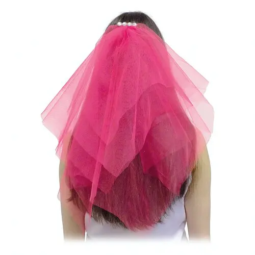 Фата на заколці зі стразами - фото 1