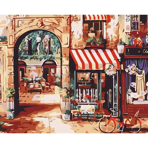 Картина по номерам Парижская улочка Brushme 40x50 см разноцветная 000277213