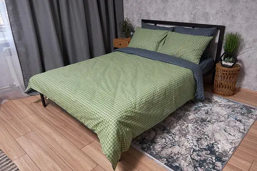 Комплект постільної білизни Moon&Star Бязь Gold Люкс Hunter King Size 220x240 наволочки 4х70х70 - фото 1