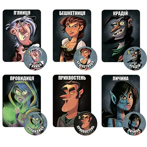 Настільна гра "Остання ніч: перевертні" WON001UA для компанії - фото 4