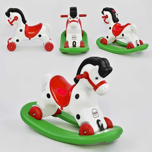 Качалка-каталка 2 в 1 Лошадка 07-520 Pilsan, музыкальная, в пакете - фото 3