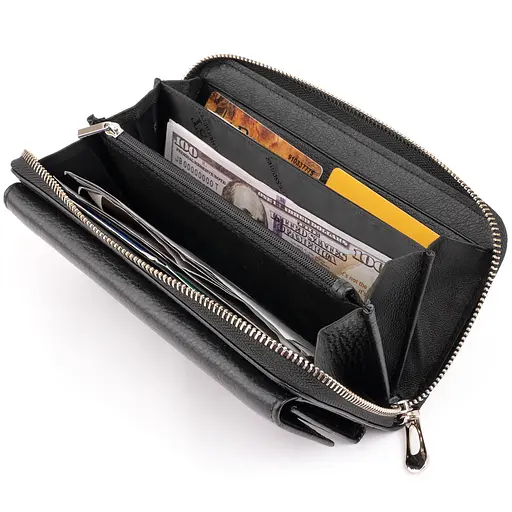 Кожаный женский кошелек ST Leather 20х10х2 см acs0015391 - фото 4