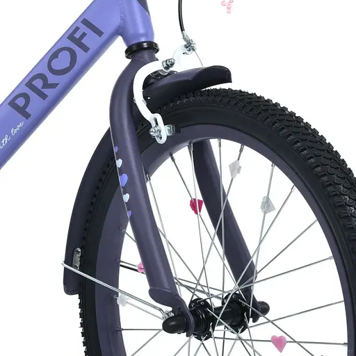 Велосипед дитячий MB 20043-1 колеса 20 дюймів, фіолетовий - фото 3