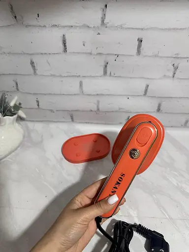 Відпарювач портативний SOKANY SK-3071R для одягу дорожня праска для прасування та відпарювання 1500 Вт Помаранчевий - фото 7