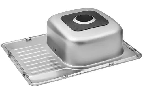 Кухонная мойка Kroner KRP Satin - 6350 (0,8 мм) (CV022779) - фото 7