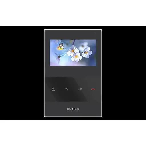 Аналоговий відеодомофон Slinex SQ-04 (black), 4,3” кольоровий екран TFT, 119×175×21 мм