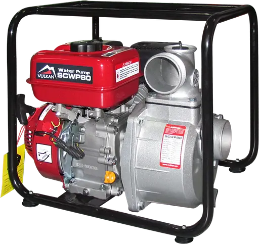 Мотопомпа рукав 75мм, 55м3/год, підйом 30м, чиста вода, SCWP80