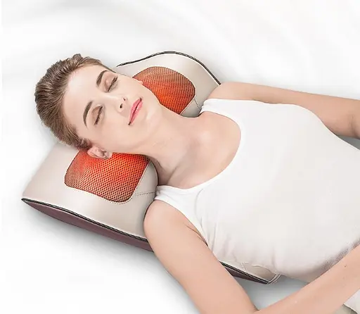 Массажная подушка Jinkairui R7 Big Массажер для шеи и спины (6 кнопок 16 пальцев) - фото 4