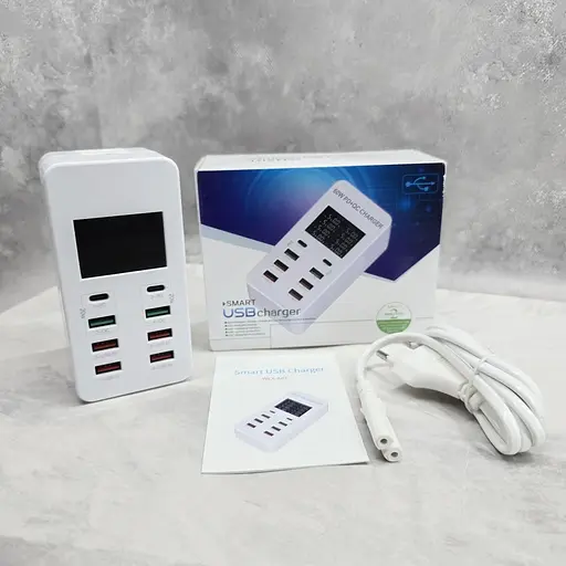 Мультизарядний пристрій Addap 8 портів USB A8T 60 W PD+QC (WLX-A8T) - фото 7