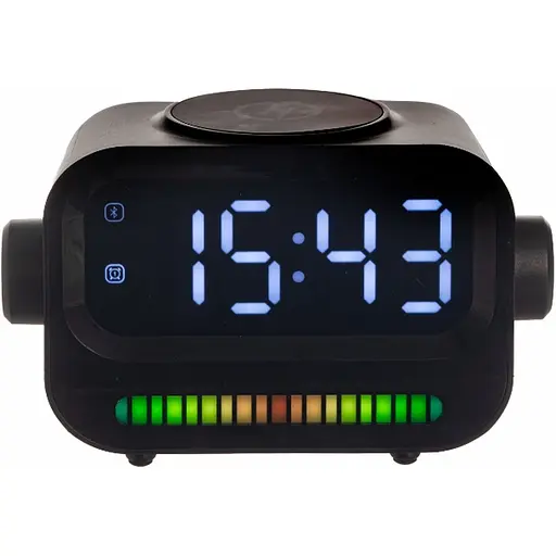 Беспроводная зарядная станция-часы TheGeneral RapidFlow Quick Charge черная (40051519-01)