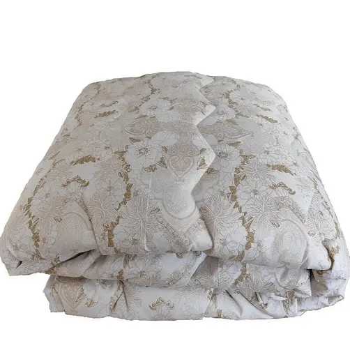 Ковдра стьобана вовняна бежева Vladi 170х210 - фото 1