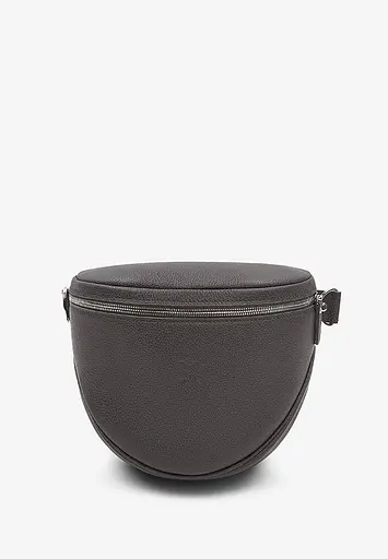 Шкіряна сумка поясна-кроссбоді Vacation графіт флотар - фото 2