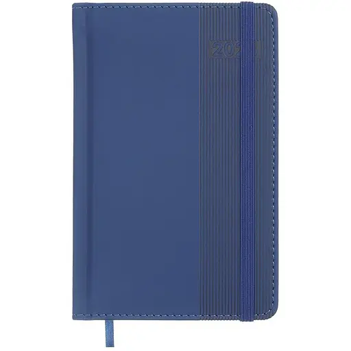 Щоденник датований Buromax Barone 2026 A6 штучна шкіра/поролон синій (BM.2578-02)