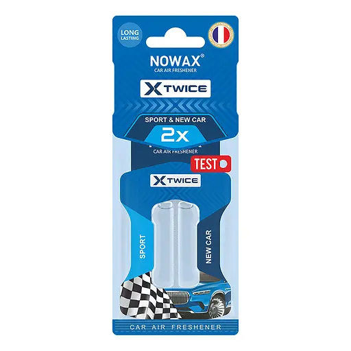 Ароматизатор Nowax X Twice - New Car & Sport с двойной капсулой (NX00155)