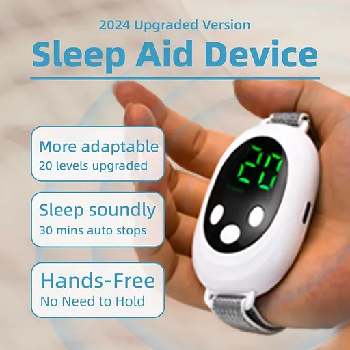 Допоміжний засіб для сну для дорослих, долонний масажер для сну, імпульсна стимуляція на основі мікрострумів для зняття тривожност - фото 5