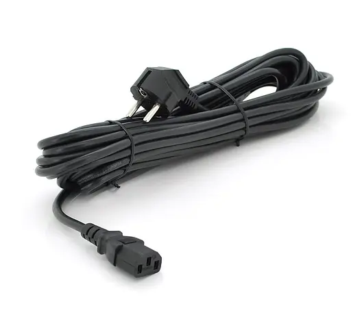 Кабель живлення Ritar PC186 CU Powercord C13 CEE7/7 Black 10m - фото 2
