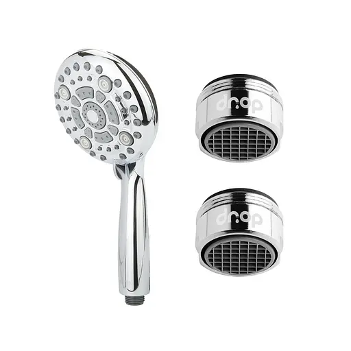 Набор для экономии воды Drop PM2+MULTI120G (лейка для душа + 2 аэратора) - Экономия 66%