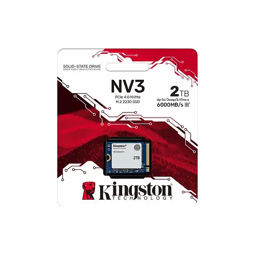 Накопитель SSD M. 2 Kingston NV3 2000GB NVMe 2230 PCIe 4. 0 x4 3D NAND - фото 2