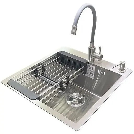 Комплект мийка + змішувач Romzha Arta U-450S (C) - фото 1