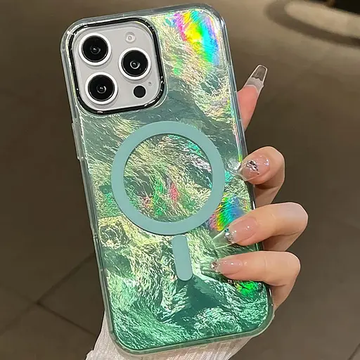 Чохол Epik TPU Shiny Mountain MagFit для Apple iPhone 16 Pro Max 6.9 Green - фото 2