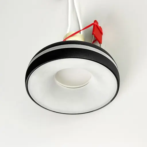 Точковий вбудований світильник у чорному корпусі Ø9,2х4 см | Line F | Арт. JY-DH-52 Bk - фото 3