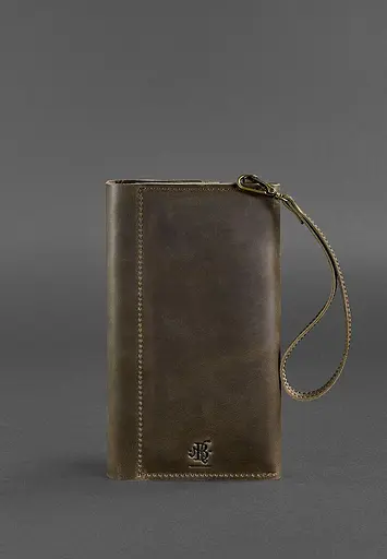 Кожаный клатч-органайзер (Тревел-Кейс) 5.1 темно-коричневый - фото 4