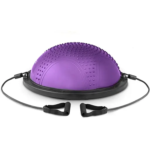 Балансировочная полусфера Hop-Sport HS-MB058B с вкраплениями фиолетовая