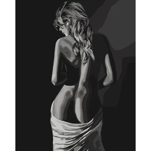 Картина по номерам Strateg Таинственная женственность без подрамника размером 40х50 см (BR011) - фото 1