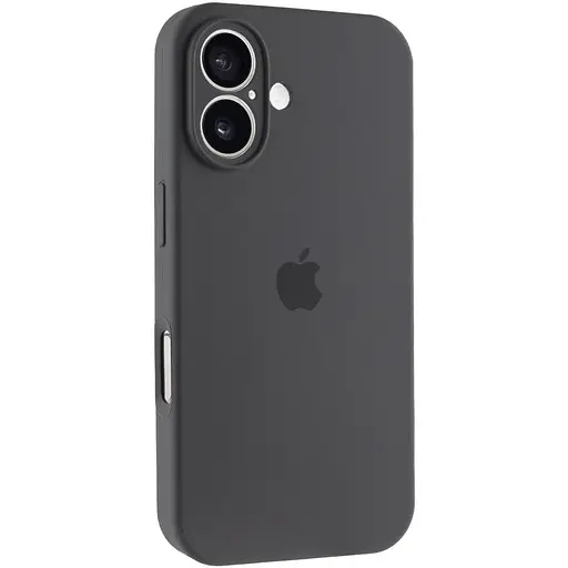 Чохол Epik Silicone Case Full Camera Protective AA для Apple iPhone 16, 6.1 Сірий/Dark Gray - фото 1
