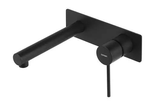 Змішувач для умивальника прихованого монтажу Corsan Lugo black mat CMB7515BL Чорний матовий - фото 1