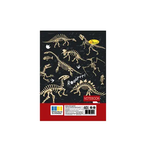 Блокнот А6 АП-1710-10, 40 аркушів, пружина збоку