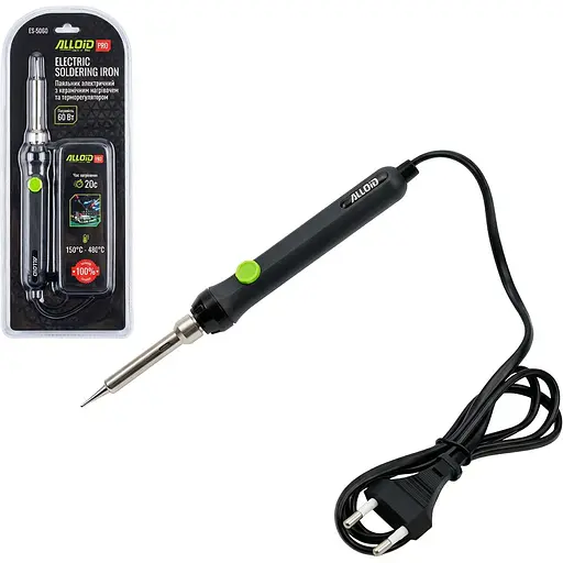 Паяльник электрический Alloid Building Tools с керамическим нагревателем и терморегулятором 60 Вт (ES-5060) - фото 2