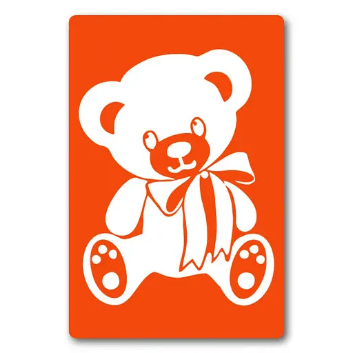 Трафарет для био-тату Медвежонок Fresh Tattoo a023-15*20см, размер 15х20 см - фото 1