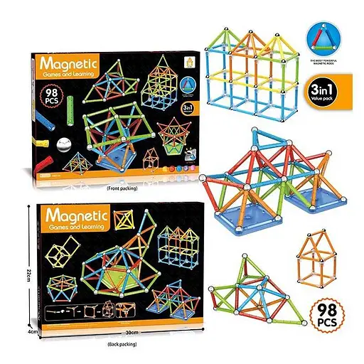 Конструктор магнітний 22*30*4 см AQ2207