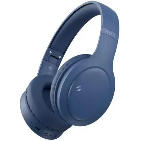 Наушники беспроводные Havit H633BT Blue Bluetooth 5.1 микрофон динамика 40 мм Type-C 350 mAh (HV-H633BT) - фото 5