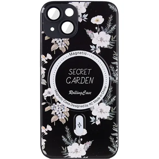 Чехол Epik TPU+PC Secret Garden with MagSafe для Apple iPhone 14, 6.1 Black