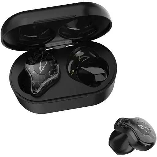 Беспроводные Bluetooth наушники Sabbat X12 Ultra Advanced stone с поддержкой aptX черно-серые - фото 2