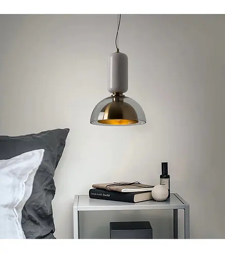 Люстра-підвіс Romin 9103 WH білий+бронза - фото 1