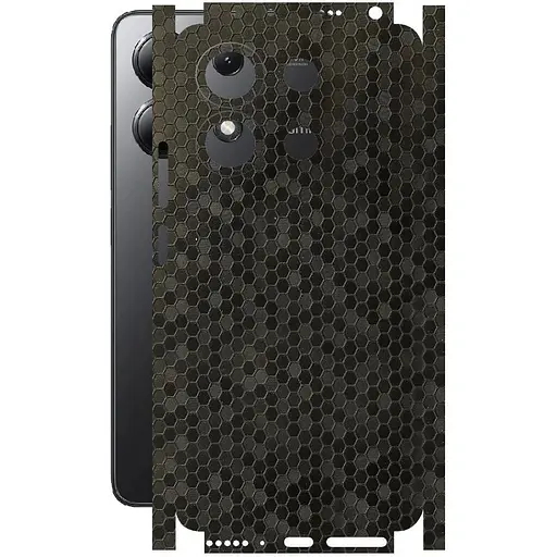 Захисна плівка StatusSKIN для Xiaomi Redmi Note 13 4G Корпус Вініл Соти чорні - фото 1