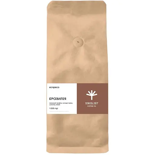 Уцінка. Кава в зернах Idealist Coffee & Co. Бразилія еспресо 1 кг 
