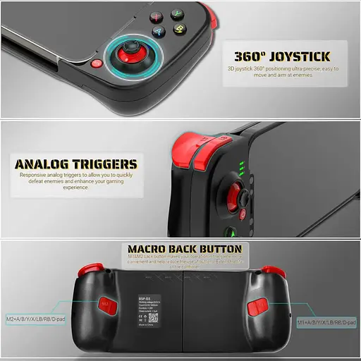 Джойстик блютуз геймпад беспроводной игровой контроллер для iOS Android белый - фото 10