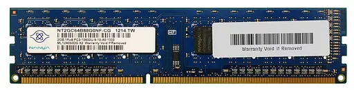Модуль памяти Nanya Technology DDR3 2Gb Nanya 1333Mhz (NT2GC64B88G0NF-CG) Б/у - фото 1
