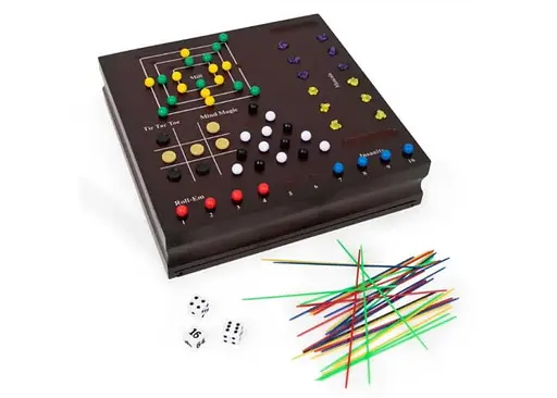 Настольная игра Spin Master Набор из 10 классических игр (в деревянной коробке) (SM98376/6065366) - фото 9