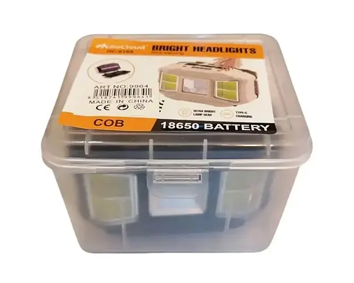 Аккумуляторный налобный фонарь Headlight HC-618S 5 режимов работы сенсорное управление Пластик IPX6 Черный - фото 4